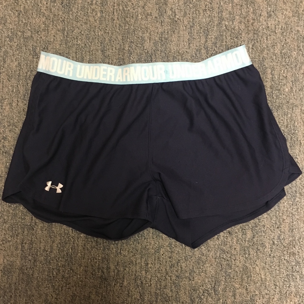 Navy/Light Blue Under Armor Women's Shorts
